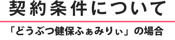 契約条件について